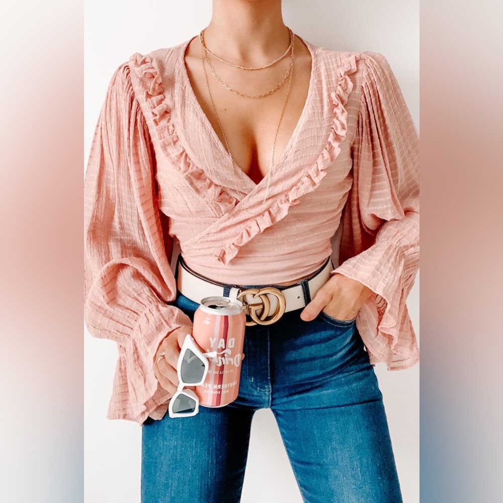 Endless Enchantment Wrap Top (Mauve)